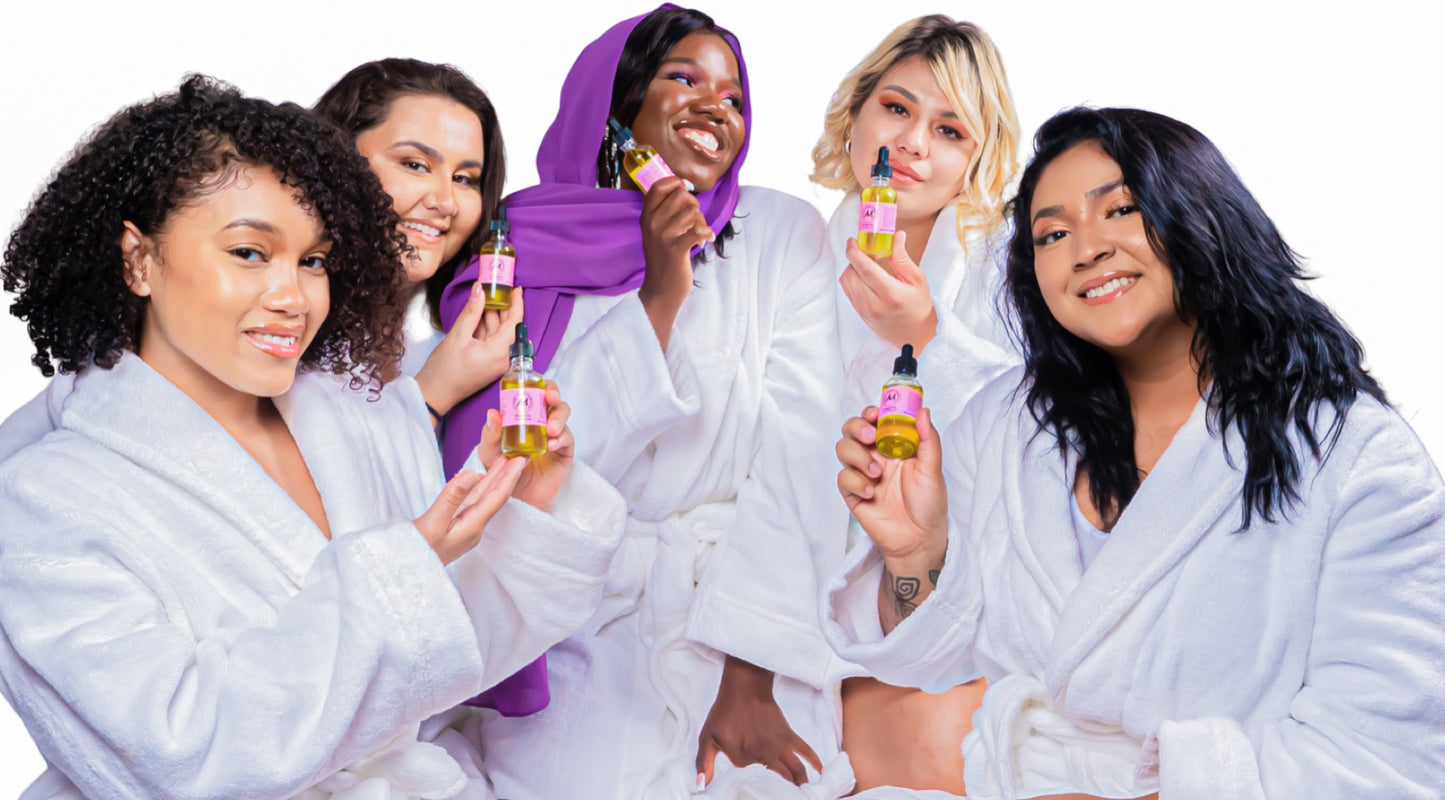 Set of three 3 In 1 Organic oil(Hair, Face & body oil ) Infused With Roses ,& Lavender