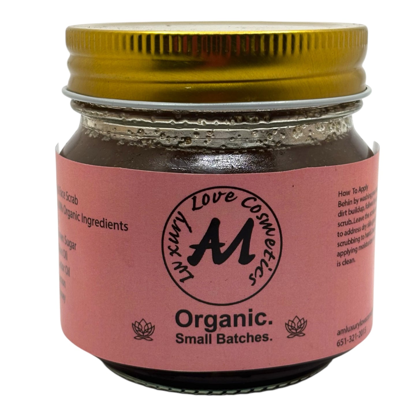Organic Brown Sugar Lavender Face& body Scrub